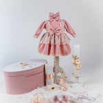 Set Complet Botez Bebelusi cu Rochita si Cutie Personalizata - Melody - Botez bebelusi
