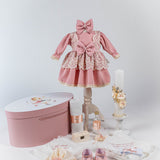 Set Complet Botez Bebelusi cu Rochita si Cutie Personalizata - Melody - Botez bebelusi