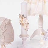 Set Complet Botez Bebelusi cu Rochita, Trusou si Lumanare - Isabel - Botez bebelusi