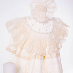 Set Complet Botez Bebelusi cu Rochita, Trusou si Lumanare - Isabel - Botez bebelusi