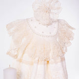 Set Complet Botez Bebelusi cu Rochita, Trusou si Lumanare - Isabel - Botez bebelusi