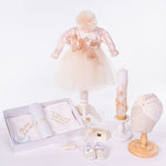 Set Complet Botez Bebelusi cu Rochita, Trusou si Lumanare - Letizia - Botez bebelusi