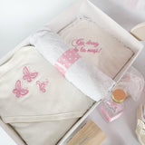 Set Complet Botez Bebelusi cu Rochita Vaporoasa si Trusou Hand Made - Romina - Botez bebelusi