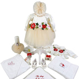 Set complet botez cu flori - Botez bebelusi