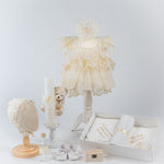 Set Complet Botez cu Rochita din Dantela si Trusou Hand - made - Nicky - Botez bebelusi