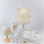 Set Complet Botez cu Rochita din Dantela si Trusou Hand - made - Nicky - Botez bebelusi