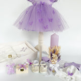 Set Complet Botez cu Rochita Vaporoasa si Trusou Hand Made - Roxy - Botez bebelusi
