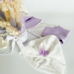 Set Complet Botez cu Rochita Vaporoasa si Trusou Hand Made - Roxy - Botez bebelusi