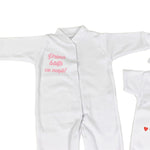 Set de baie pentru bebelusi cu 5 piese, personalizat cu mesaj ,,Prima baita cu nașii” - Minne roz - Botez bebelusi