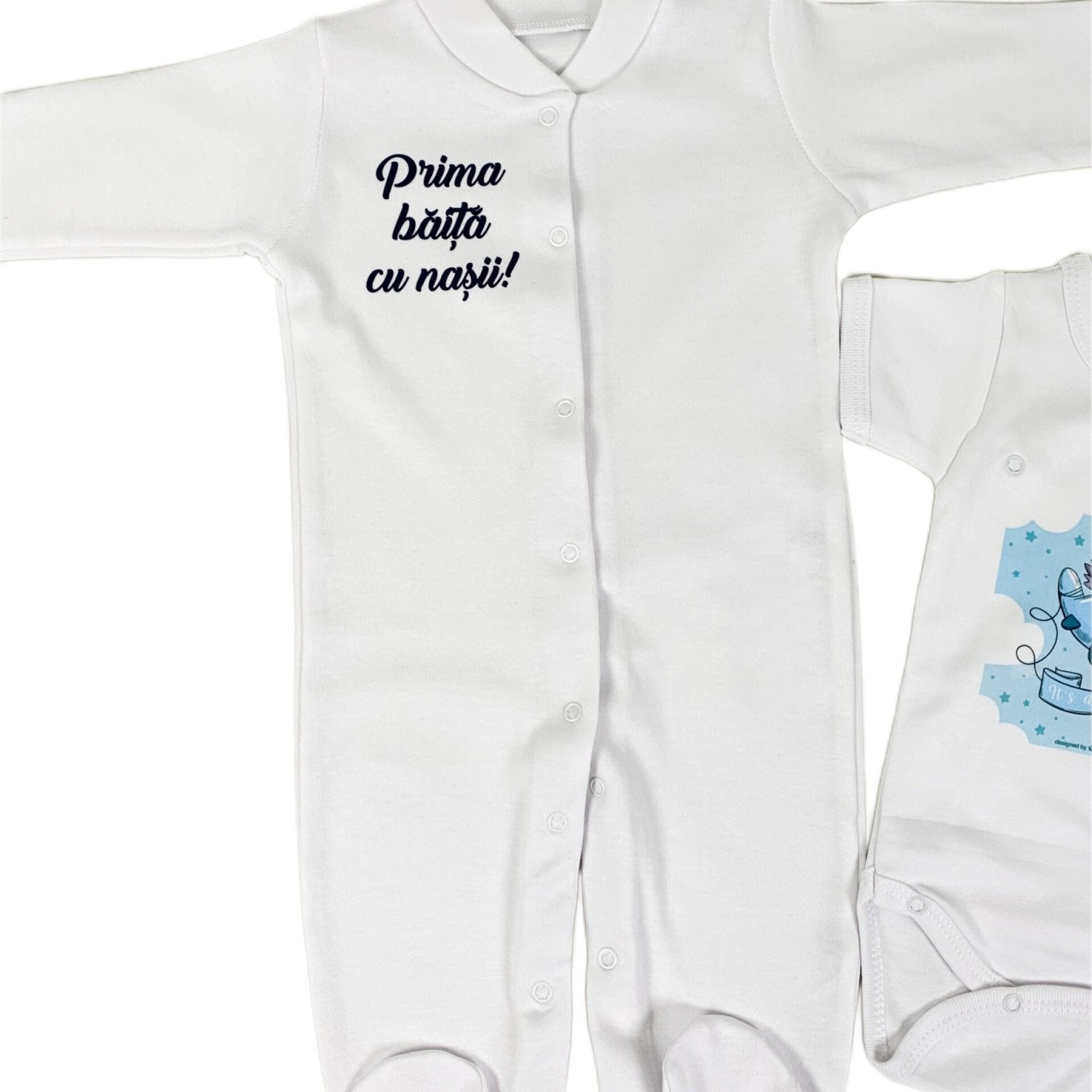 Set de baie pentru bebelusi - personalizat cu ursulet - 5 piese - Botez bebelusi