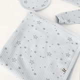Set Hainute 5 Piese Bebelusi - Salopeta Albastra, Paturica si Accesorii - Botez bebelusi