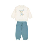 Set Mayoral 2 Piese - Bluzita Verde cu Imprimeu si Pantaloni Trening - Botez bebelusi