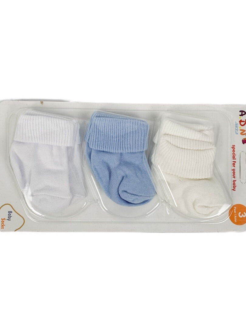 Set sosete 3 culori pentru baieti - Botez bebelusi