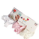 Set sosete cu fundita - Botez bebelusi
