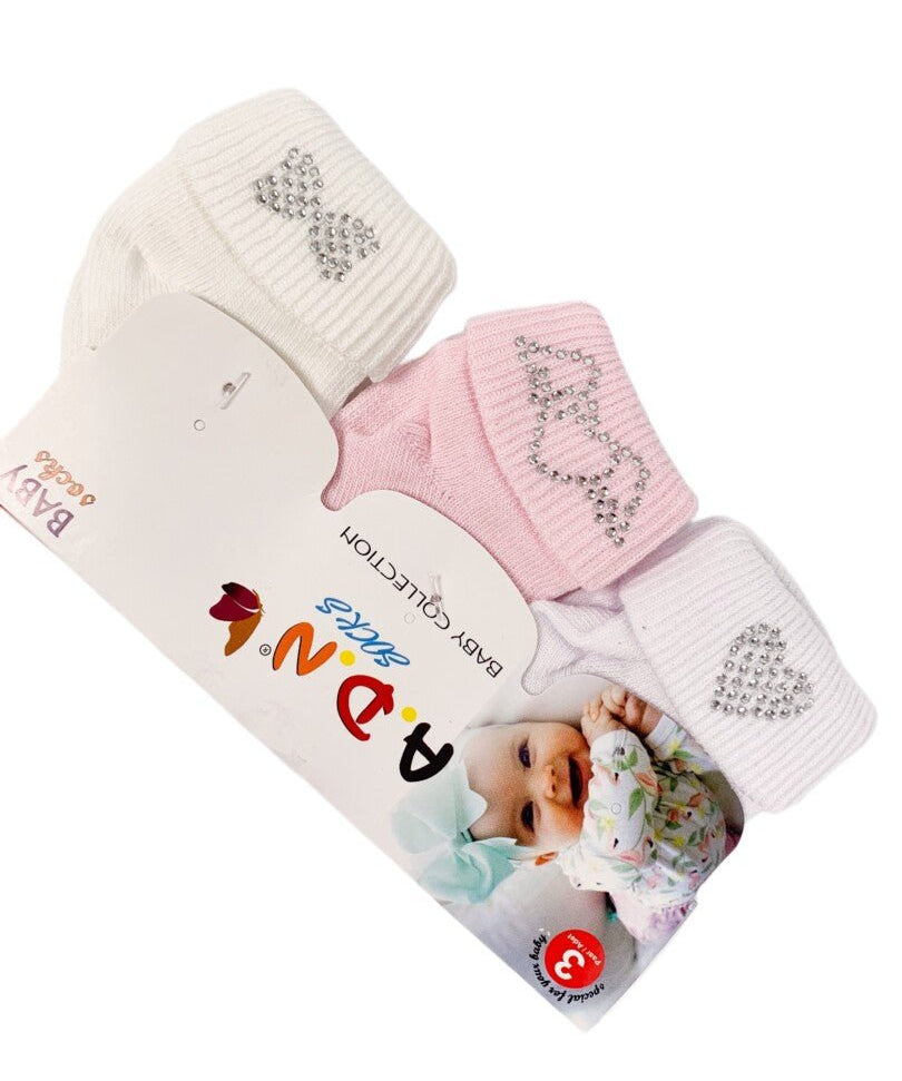 Set sosete cu modele - Botez bebelusi