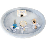 Set tavita bleu taiere mot 1 an - 6 piese - Botez bebelusi