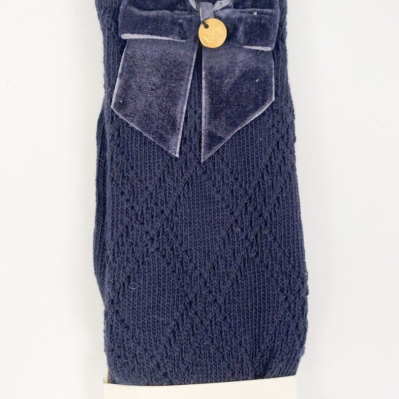 Sosete lungi albastre copii - Botez bebelusi