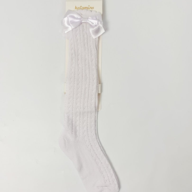 Sosete lungi albe - Botez bebelusi