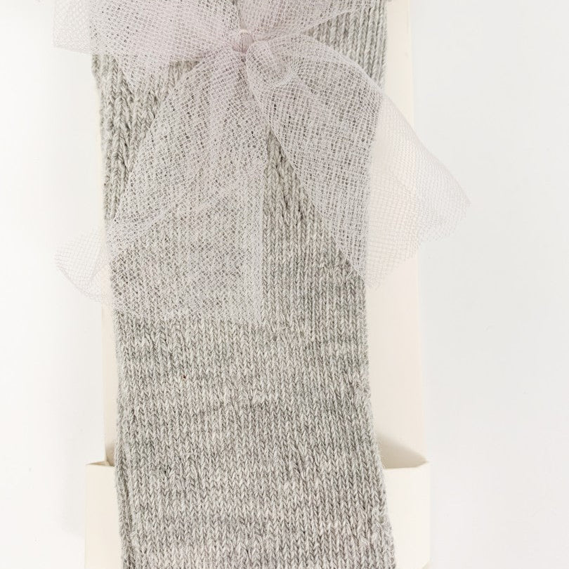 Sosete lungi gri - Botez bebelusi