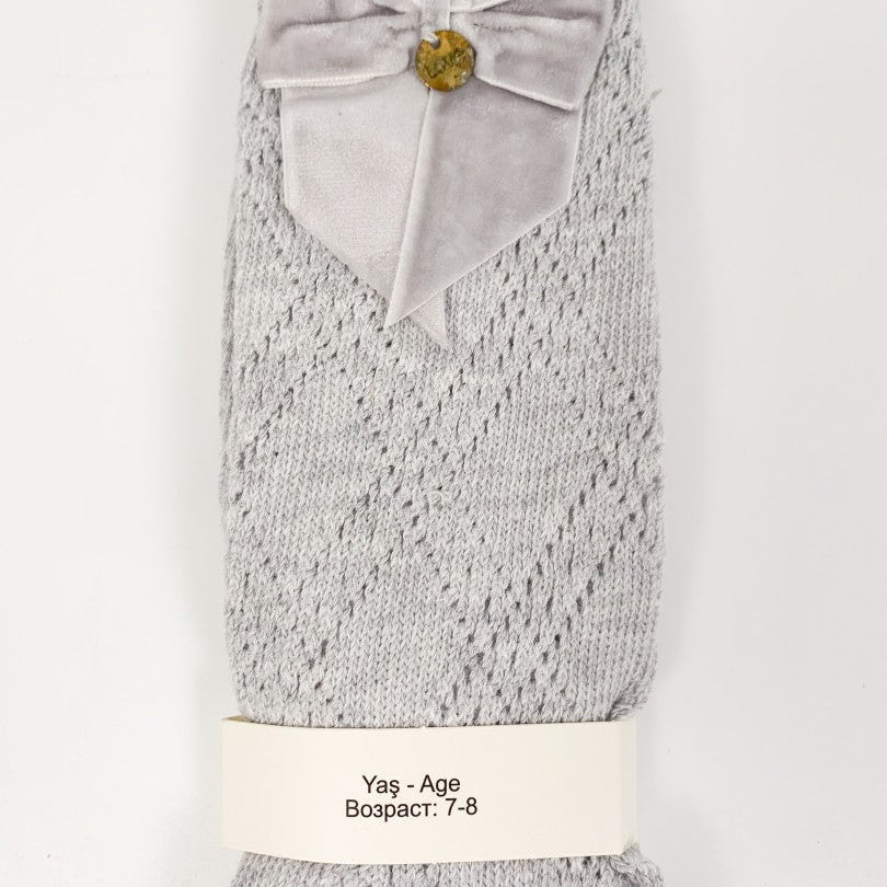 Sosete lungi gri copii - Botez bebelusi