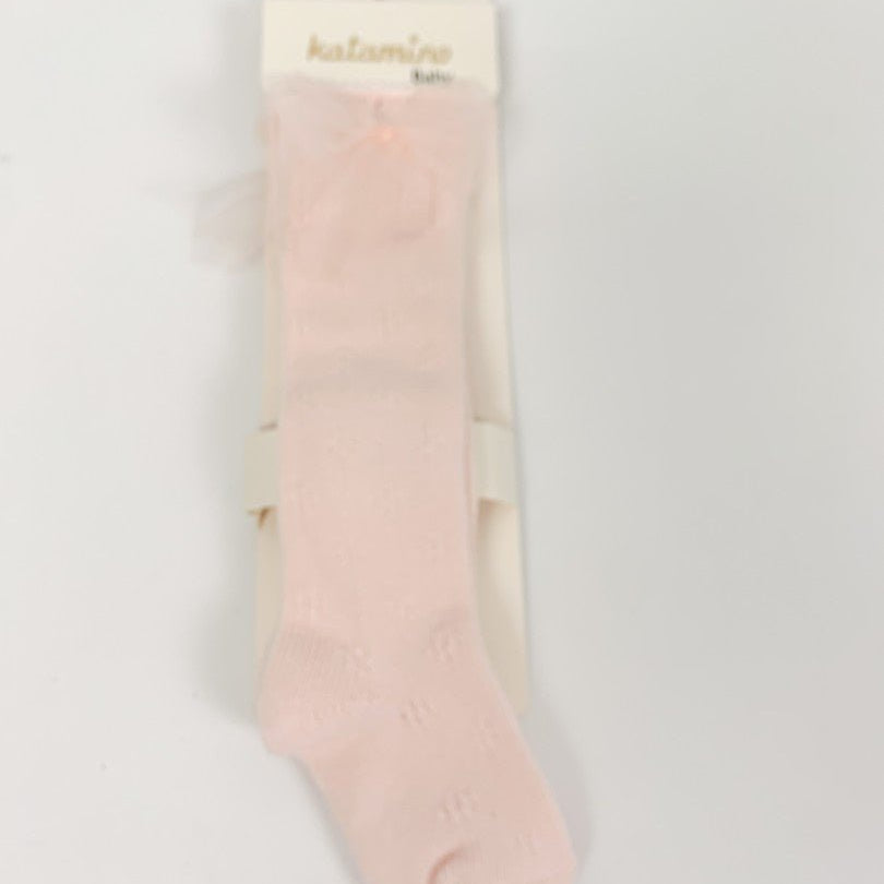 Sosete lungi roz pal - Botez bebelusi