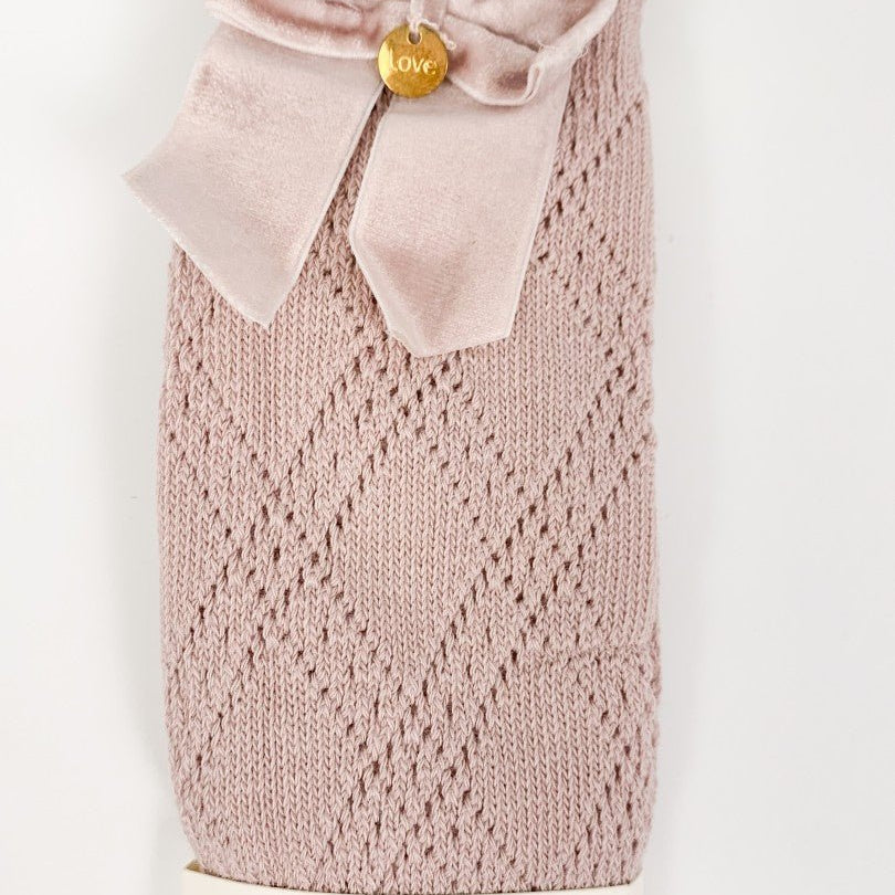 Sosete lungi roz prafuit copii - Botez bebelusi