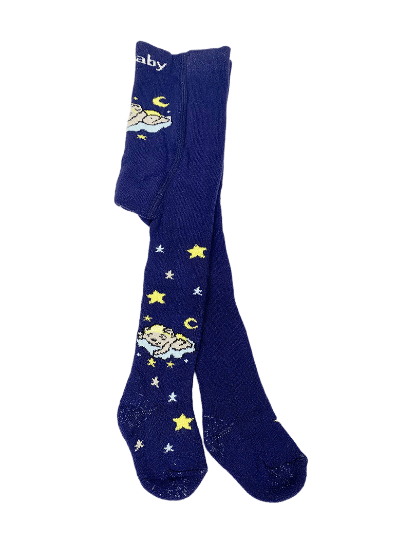 Strampi flausati baiat bleumarin cu ursulet - Botez bebelusi