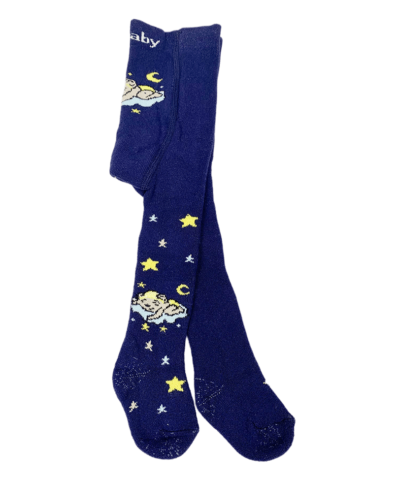 Strampi flausati baiat bleumarin cu ursulet - Botez bebelusi