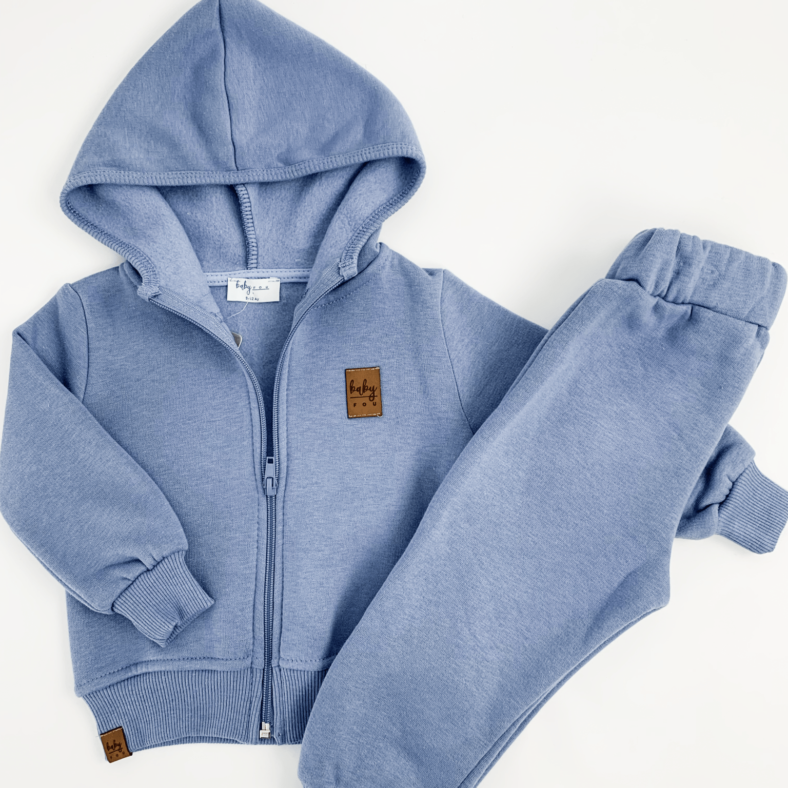 Trening albastru pentru baiat - 2 piese - Botez bebelusi