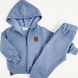 Trening albastru pentru baiat - 2 piese - Botez bebelusi