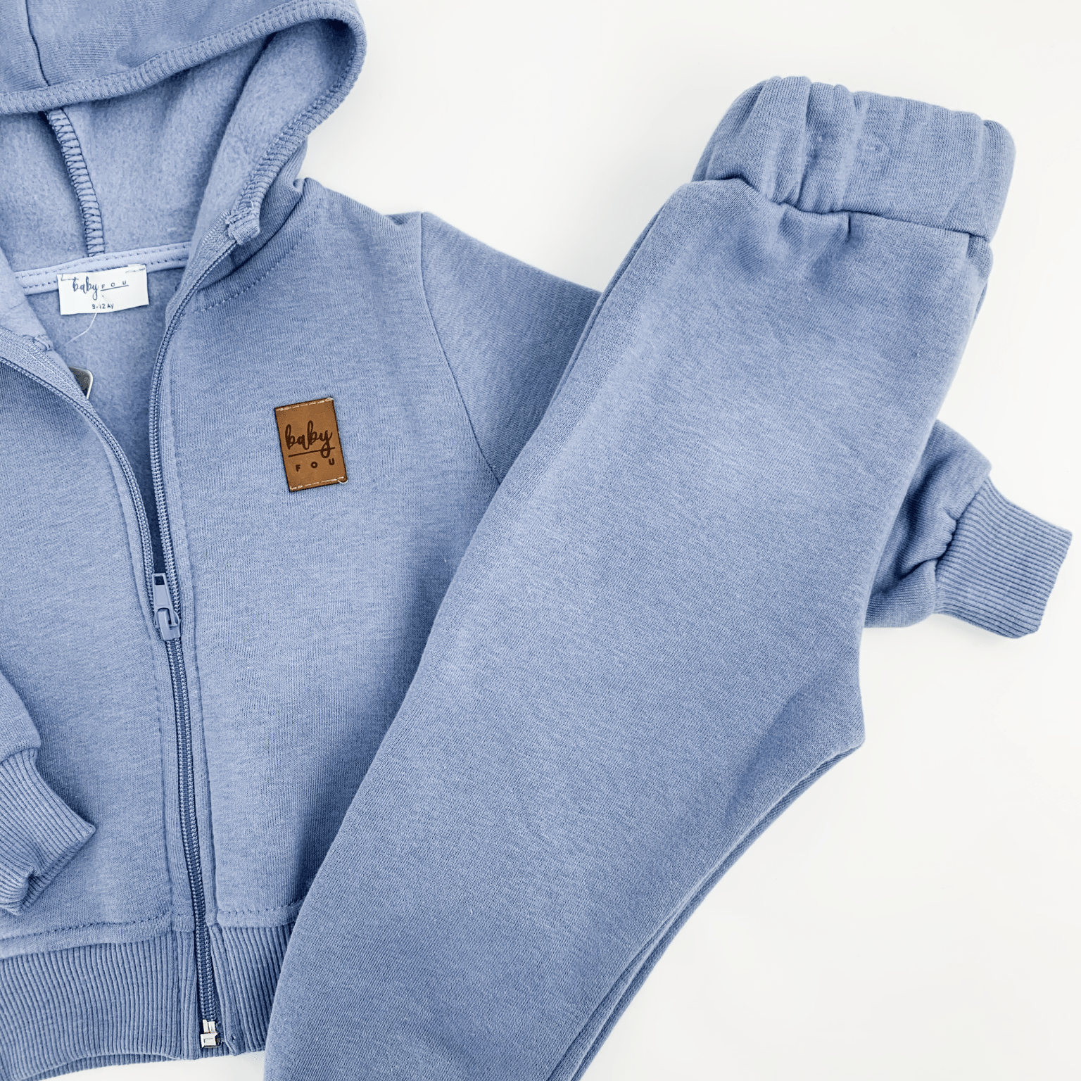 Trening albastru pentru baiat - 2 piese - Botez bebelusi