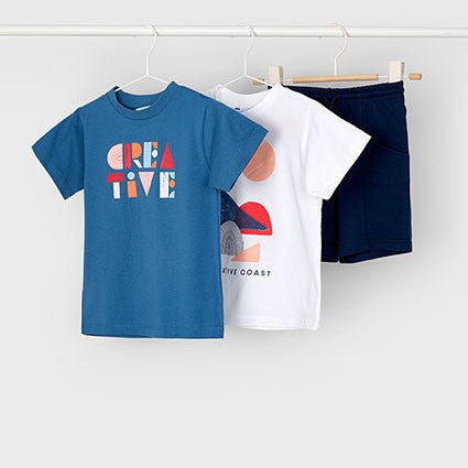 Trening baieti Mayoral - albastru cu alb - Botez bebelusi