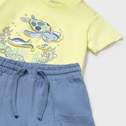 Trening baieti Mayoral - albastru cu galben - Botez bebelusi