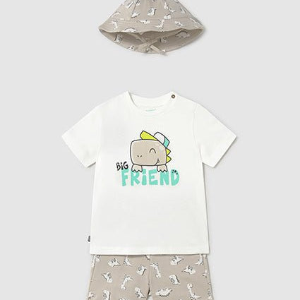 Trening baieti Mayoral - crem cu alb - Botez bebelusi