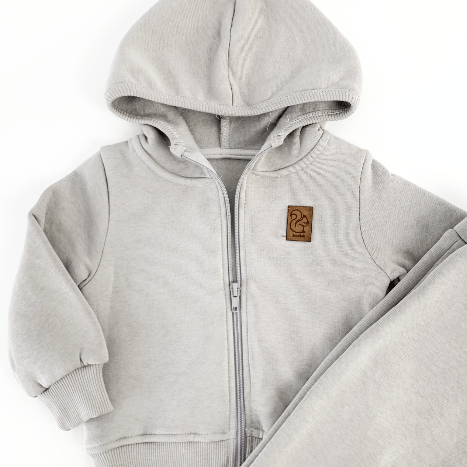 Trening copii gros gri - 2 piese - Botez bebelusi