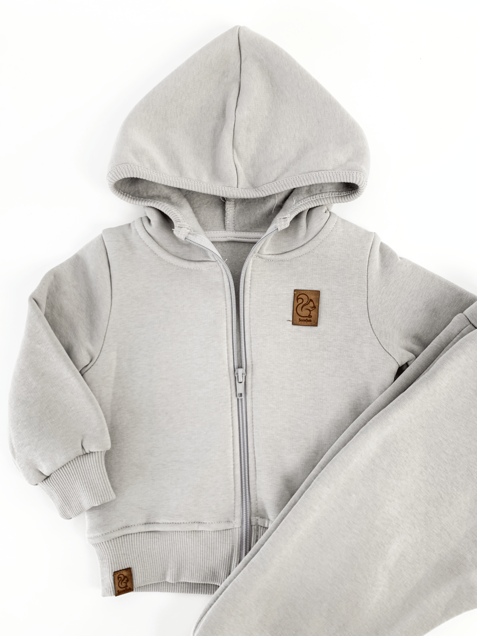 Trening copii gros gri - 2 piese - Botez bebelusi