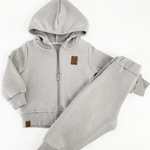 Trening copii gros gri - 2 piese - Botez bebelusi