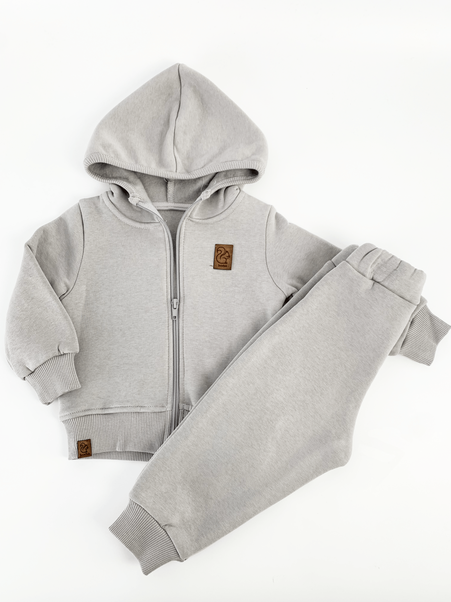 Trening copii gros gri - 2 piese - Botez bebelusi