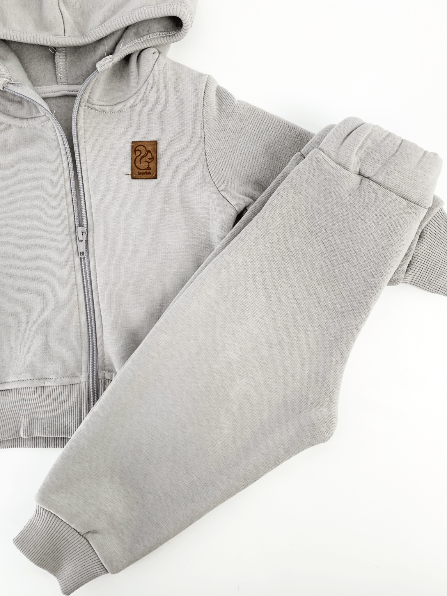 Trening copii gros gri - 2 piese - Botez bebelusi