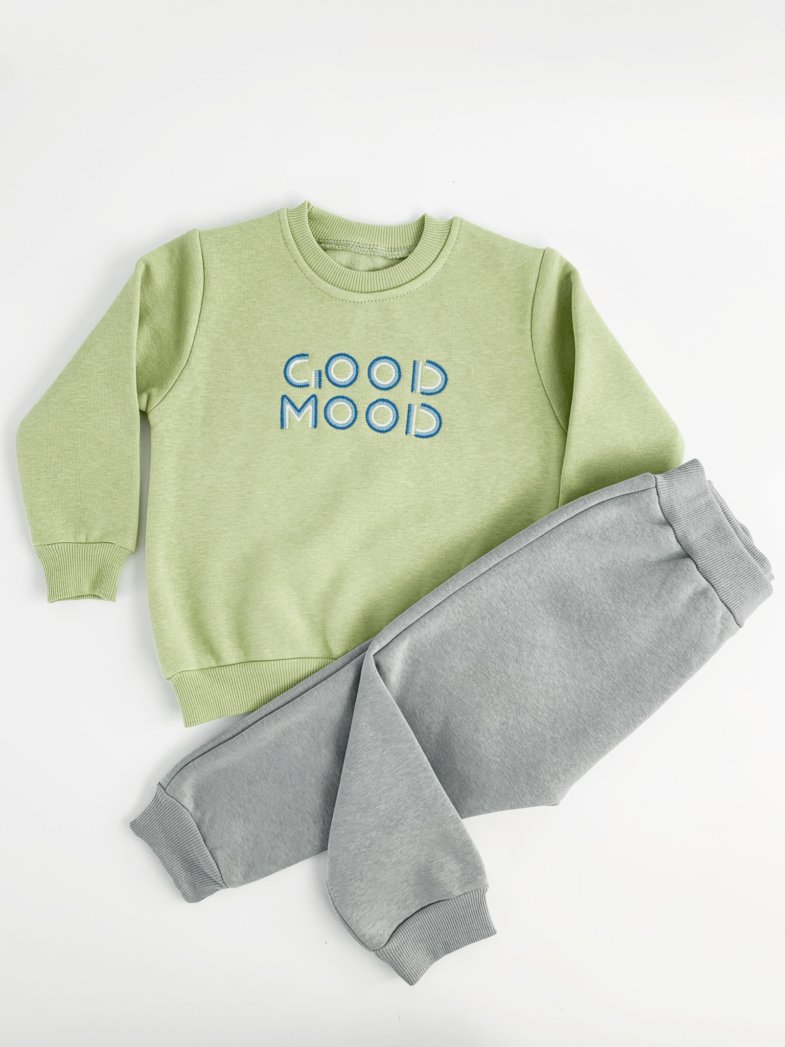 Trening copii gros verde - 2 piese - Botez bebelusi