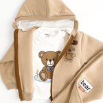 Trening copii maro cu ursuleti - 3 piese - Botez bebelusi