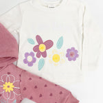 Trening Ecaterina fete 3 piese - roz cu gri - Botez bebelusi