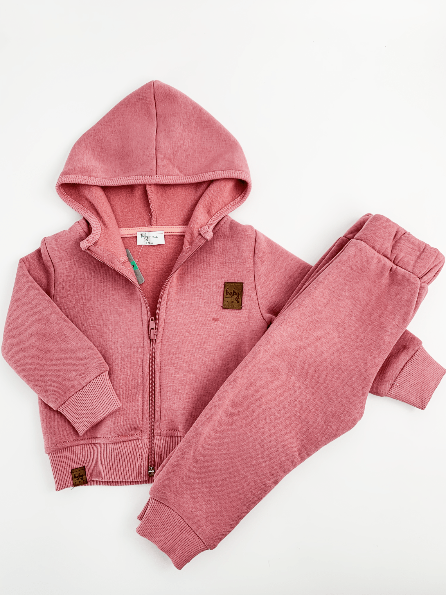 Trening roz pentru fetita - 2 piese - Botez bebelusi