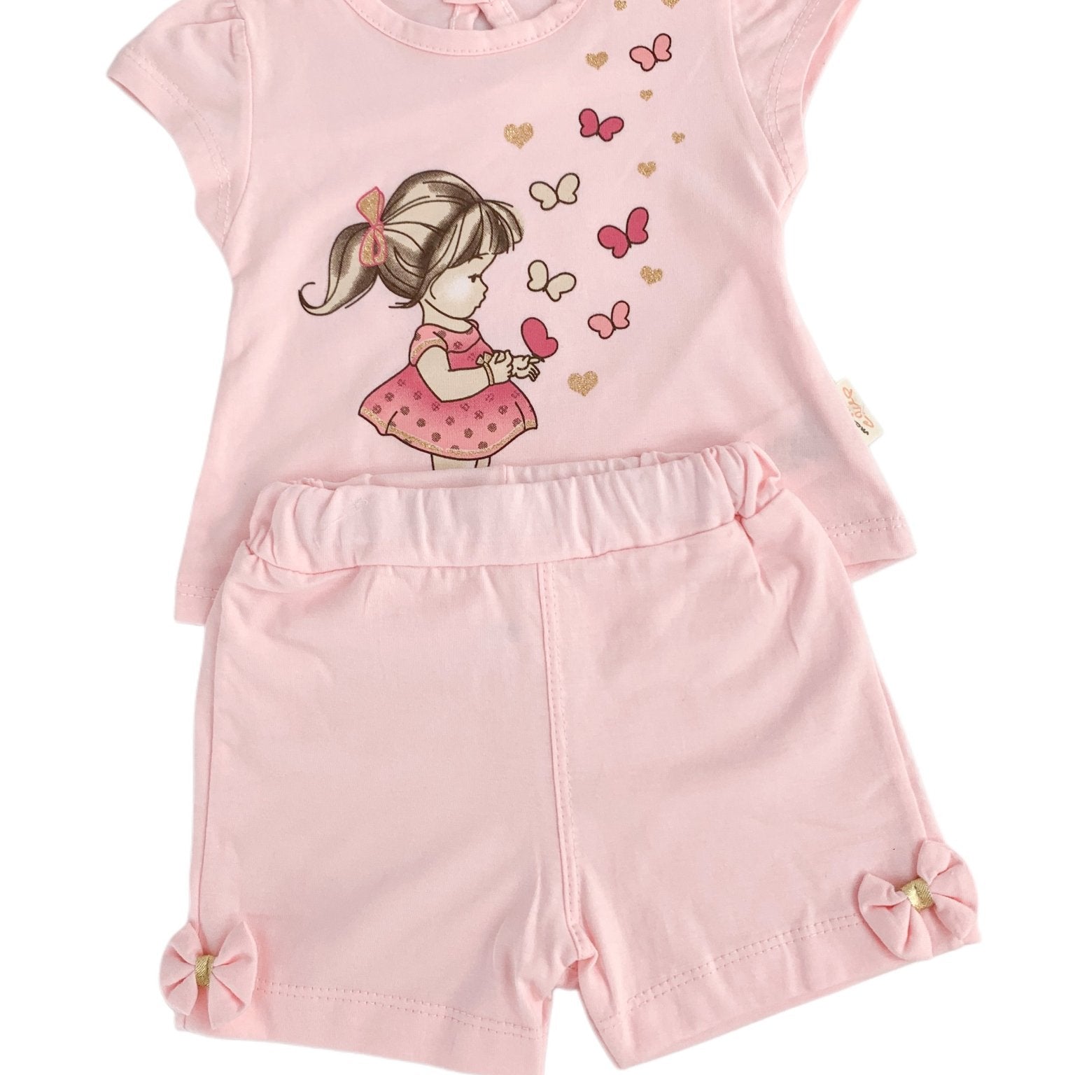 Trening scurt roz pal cu fetita - Botez bebelusi