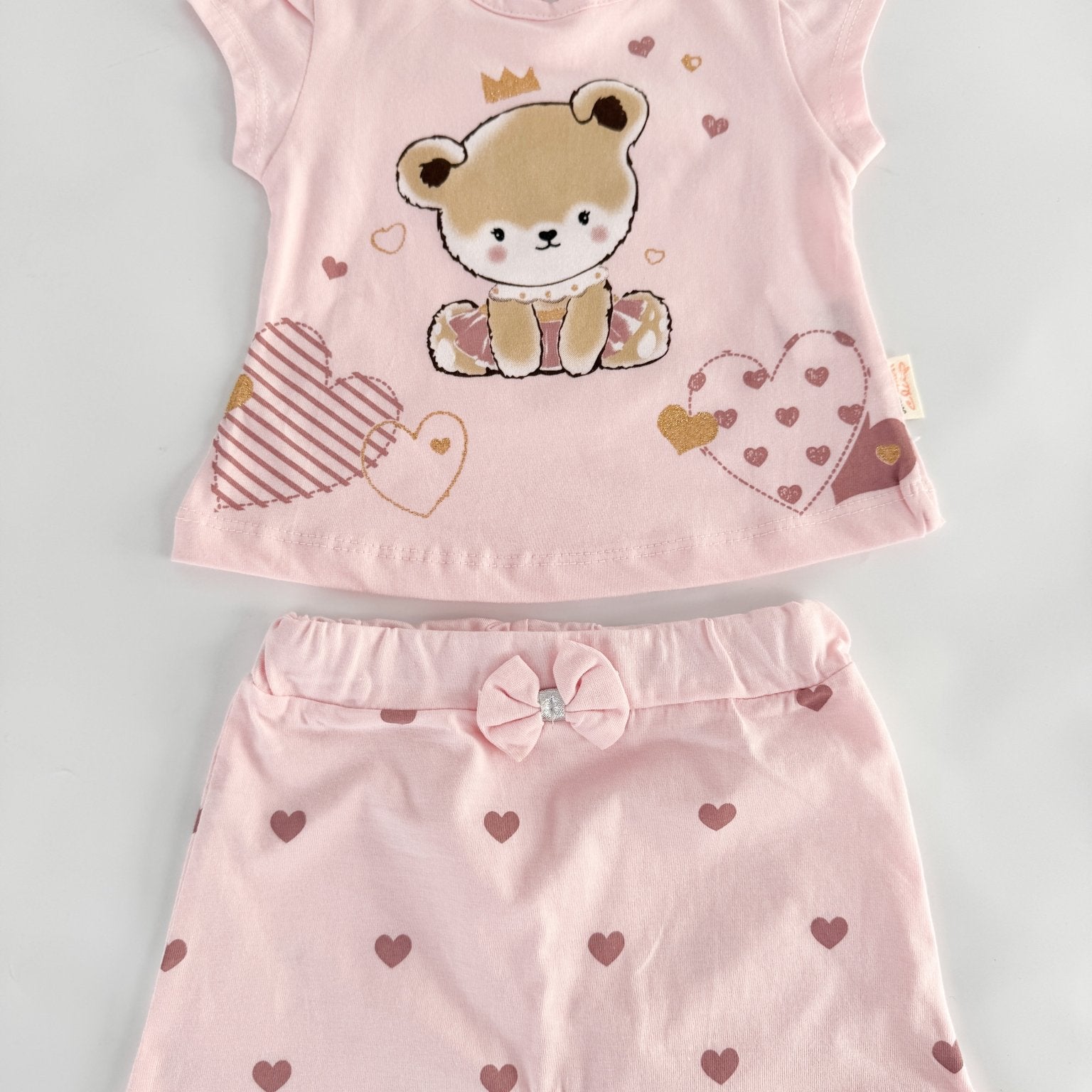 Trening scurt roz pal cu ursuleti - Botez bebelusi