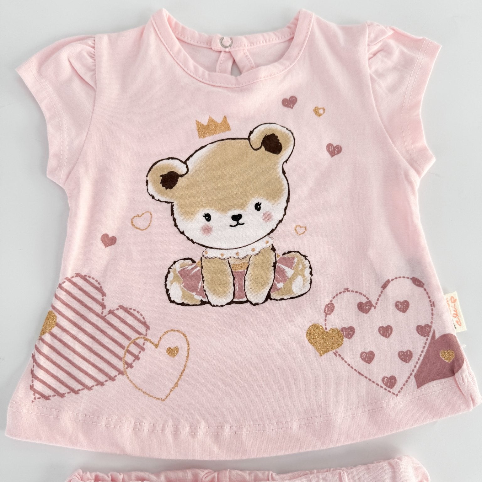 Trening scurt roz pal cu ursuleti - Botez bebelusi