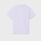 Tricou baiat Polo alb - Botez bebelusi