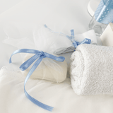 Trusou baiat albastru - cufar cu ursuleti - Botez bebelusi