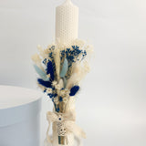 Trusou botez complet albastru cu ursulet cu baloane - Botez bebelusi