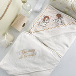Trusou botez complet auriu cu ingerasi - Botez bebelusi